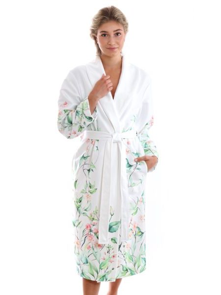 Dámský dlouhý župan s šálovým límcem Julia Květiny