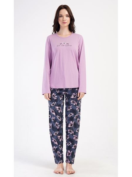 Dámské pyžamo dlouhé Violetta - fialová