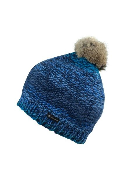 Světlohnědá ručně šitá Čepice Pompom