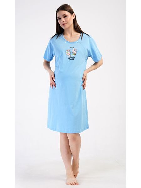 Dámská noční košile mateřská Sweet - starorůžová