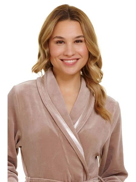 Dámský župan 1078 beige plus