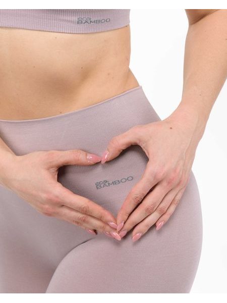 Boxerky s dlouhou nohavičkou a zpevněným pasem EcoBamboo - Béžová