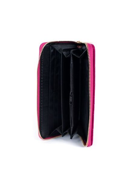 Žlutá semišová peněženka