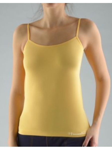 Dámská košilka, úzká ramínka, bezešvé, jednobarevné Bamboo 08988P - angreštová bílá