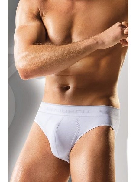 Pánské slipy Brubeck bílé