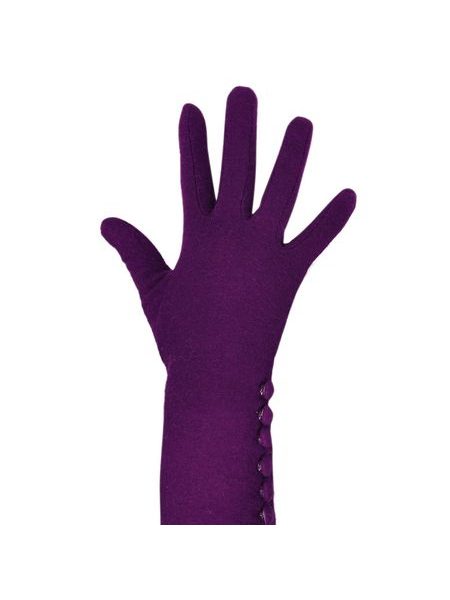 Dlouhé elegantní rukavice fialové