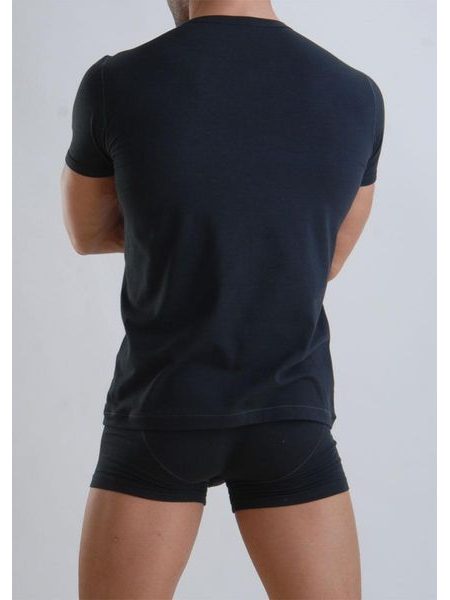 Bambusové tričko s krátkým rukávem GERONIMO 959t3 černé