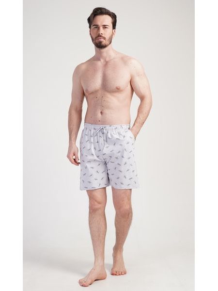 Pánské pyžamové šortky Aleš - světle šedá