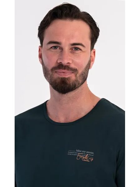 Pánské pyžamo šortky James - tmavě zelená