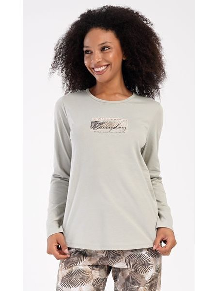 Dámské pyžamo dlouhé Everyday - písková