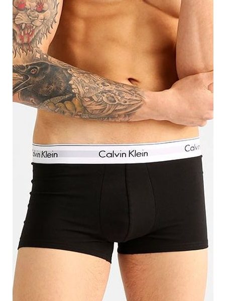 Pánské boxerky CALVIN KLEIN Modern Cotton Stretch 2 pack NB1086A černá