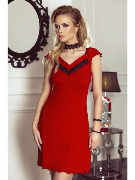 Noční košile Flora red