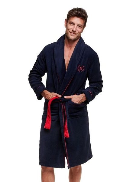 Huňatý pánský župan Got tmavě modrý