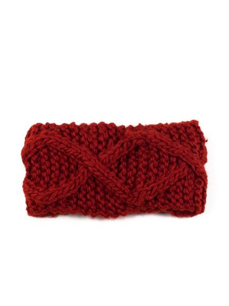 Dámská čelenka se vzorem červená