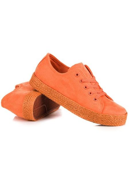 Oranžové tenisky espadrilky