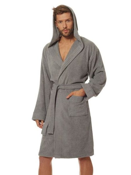 Pánský froté župan Leon šedý