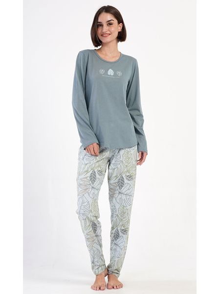 Dámské pyžamo dlouhé Sofie - zelená
