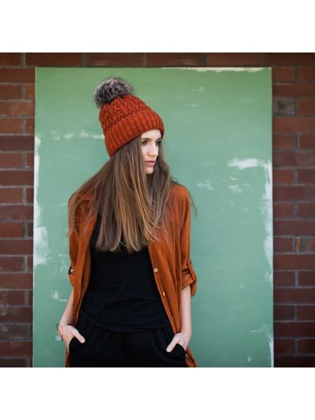 Čepice Zimní ráno béžová