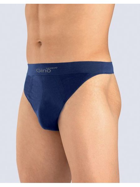 Pánské tanga pánská, úzký bok, bezešvé, jednobarevné Bamboo PureLine 52002P - lékořice