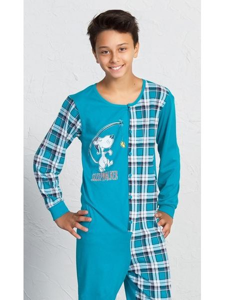 Dětský overal VIENETTA Sleepwalker - tyrkysová