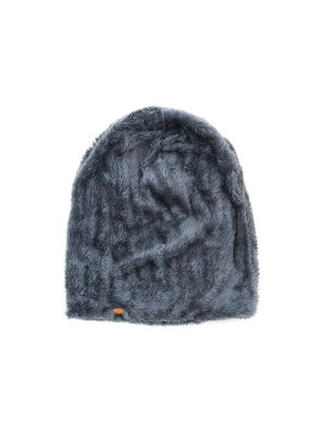 Oboustranná kožíšková čepice šedá