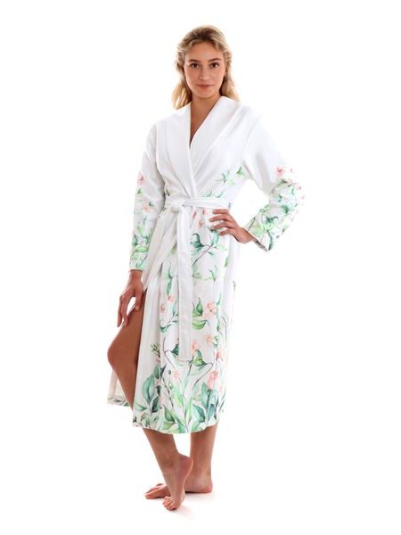 Dámský dlouhý župan s šálovým límcem Julia Květiny