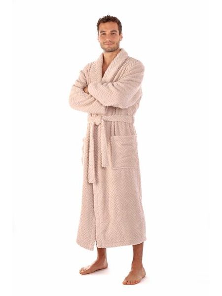 Unisex župan se šálovým límcem ATHENA oříšková