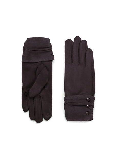 Elegantní rukavice s knoflíčky zelené