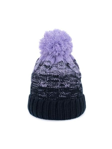 Zimní stínovaná čepice modrá