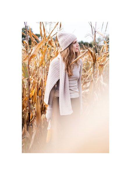 Čepice, šála a rukavice - rezavá