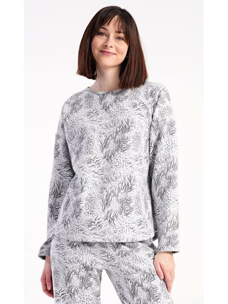 Dámské pyžamo dlouhé Sofia - šedá