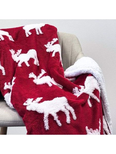 Vánoční set beránková deka Los, čaj a difuzér