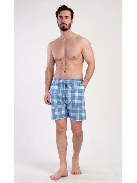 Pánské pyžamové šortky Hugo - modrošedá