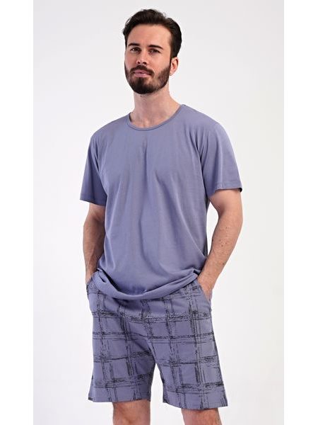 Pánské pyžamo šortky Jakub - tmavě šedá