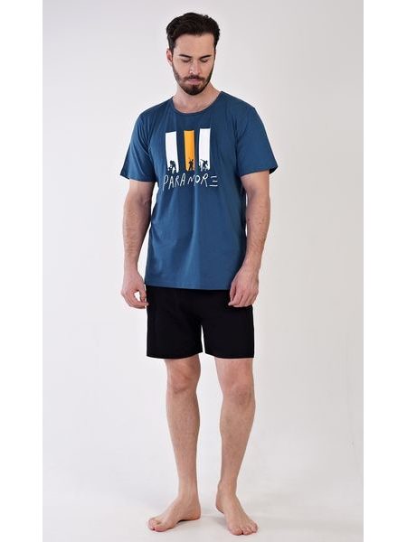 Pánské pyžamo šortky Oliver - petrolejová