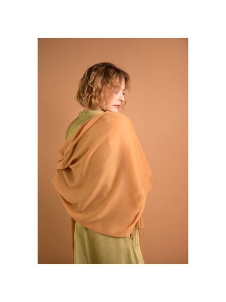 Šál Samadi - tmavobéžová