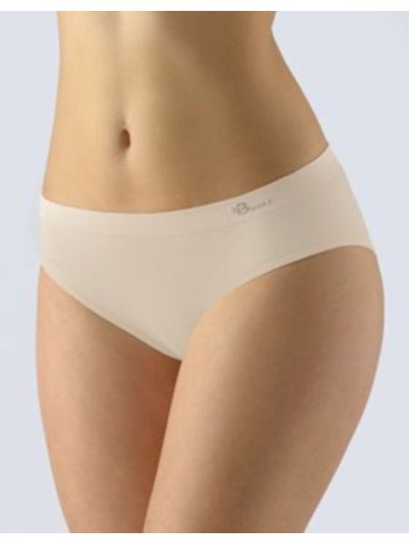 GINA dámské kalhotky klasické, širší bok, bezešvé, Bamboo Soft 00047P - tělová