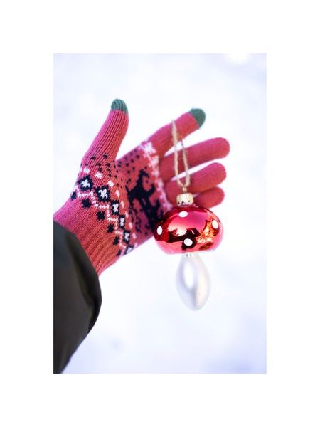 Rukavice - tmavě růžové