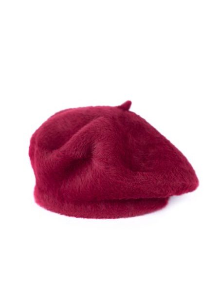 Chlupatý baret bordó