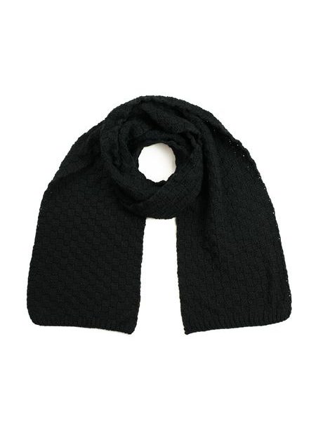 Klasická zimní šála s jednoduchou formou - černá