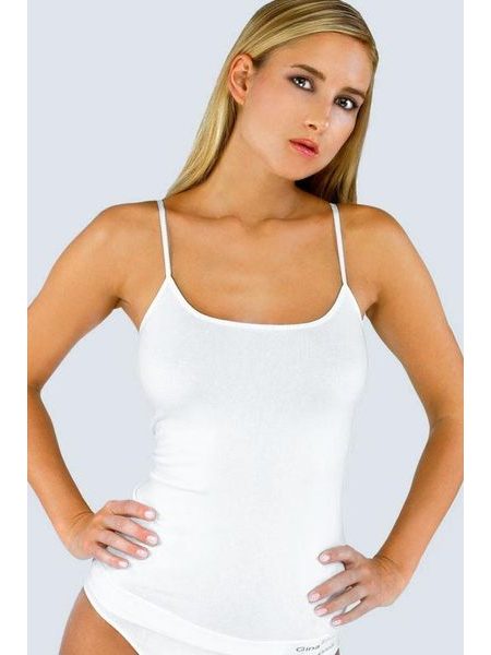 Dámská košilka prodloužená bezešvá Bamboo PureLine 08016P - bílá