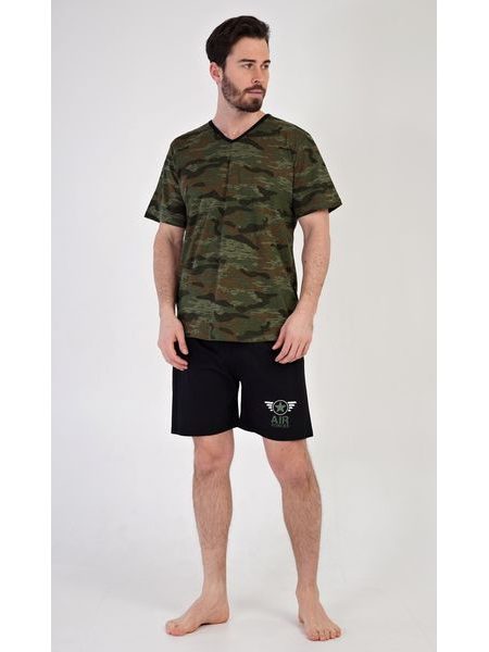Pánské pyžamo šortky Air forces - khaki