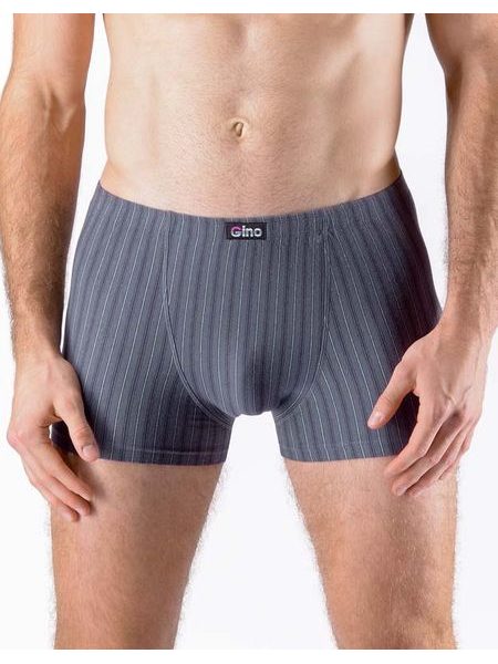 Pánské boxerky s kratší nohavičkou, kratší nohavička, šité 73131P - tm. šedá aqua