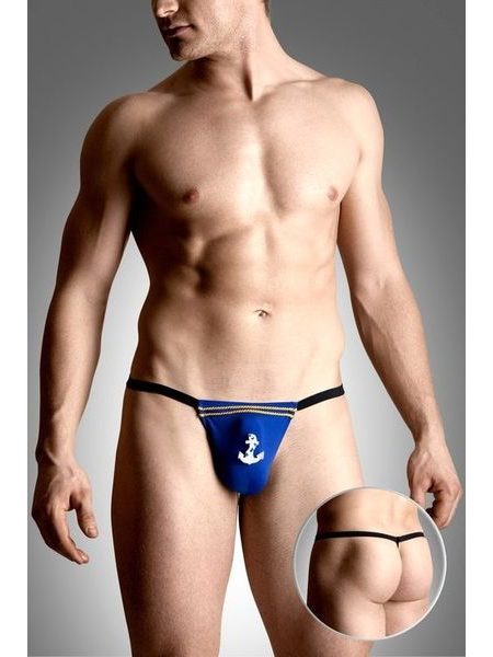 Pánská tanga SOFTLINE 4489 modrá