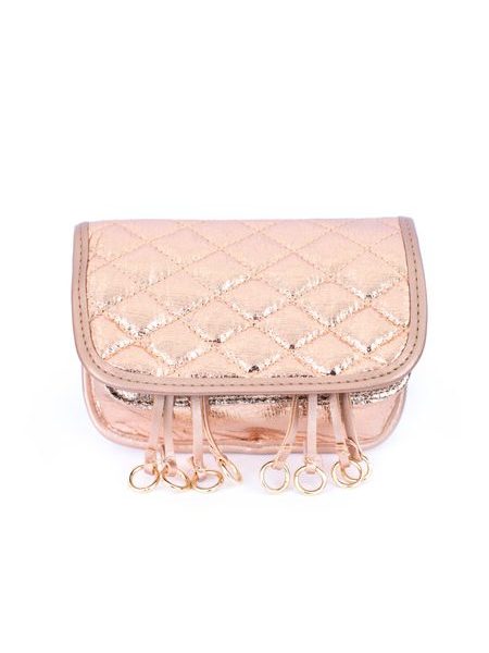 Lesklá dámská ledvinka růžová