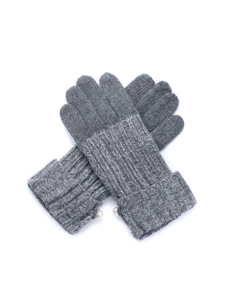 Vlněné rukavice s perlou