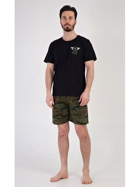 Pánské pyžamo šortky Air - černá