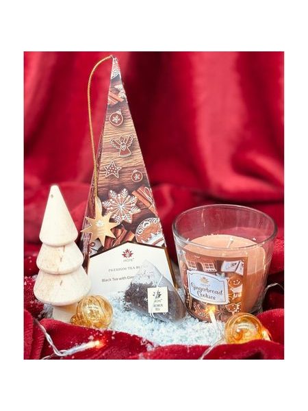 Vánoční dárkový set - čaj a svíčka Perníčky