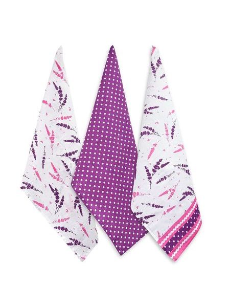 Sada 3 utěrek 50*70 cm, levandule