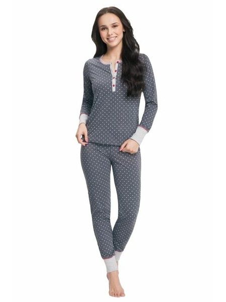 Dámské pyžamo Anita šedé s hvězdičkami